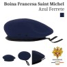 Boina Francesa Saint Michel 100% Lã Azul Ferrete